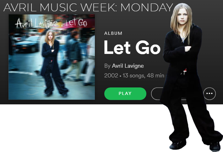 It's Monday Everyone And The Avril Lavigne Music Week - Avril Lavigne Let Go (710x485), Png Download