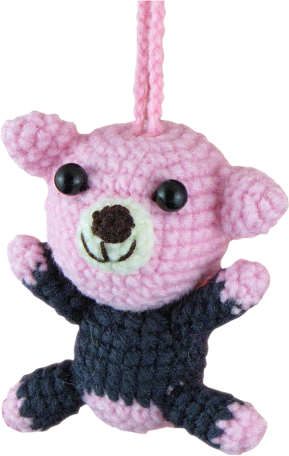 Crochet Bear Ornament Style - Stuffed Toy (1201x1024), Png Download