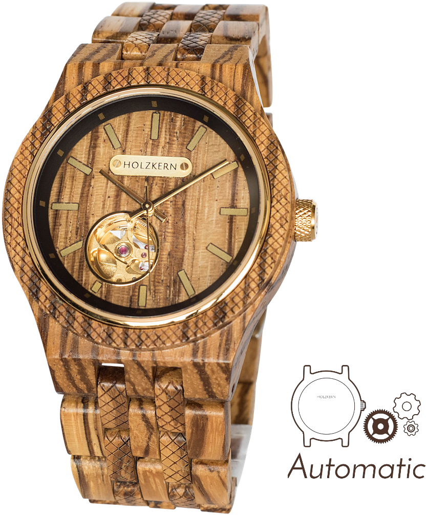 Men's Wood Watch (1200x1200), Png Download