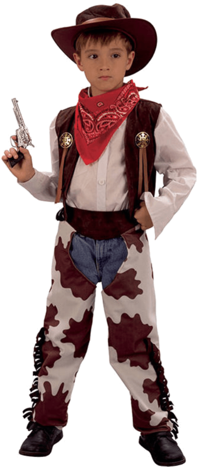 Sc 1 St Jokers Masquerade - Child Cowboy Costume (599x949), Png Download