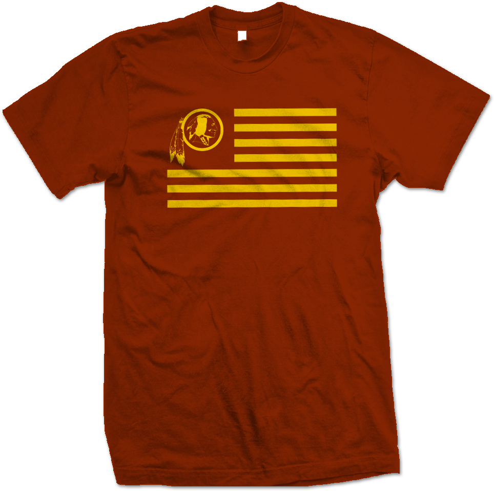 Image Of Redskins Flag - T Shirt (999x1062), Png Download