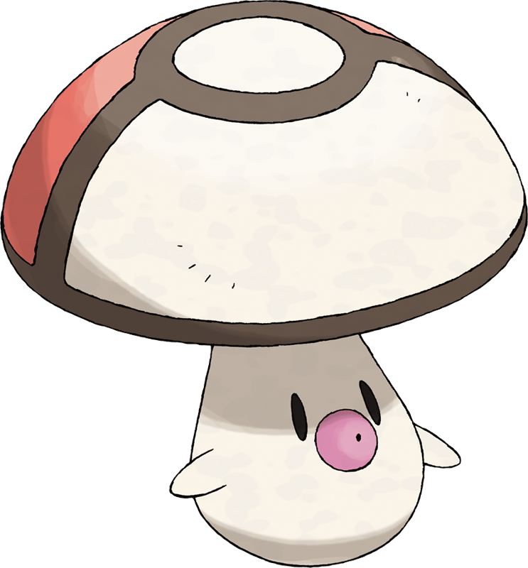 View 2590 Shiny Foongus , - Pokémon Foongus (743x800), Png Download