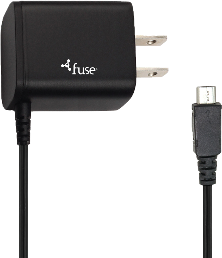 6941 Fuse Micro Usb Wall Charger (1000x836), Png Download