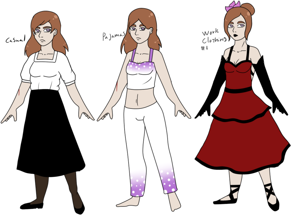 Amelie Newell Evil Within Oc Clothes My Art My Oc Creepy-massacre - Cartoon (1024x768), Png Download