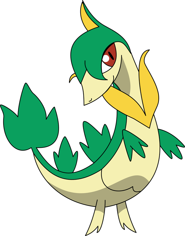 Shiny Servine - Pokemon Servine (627x800), Png Download