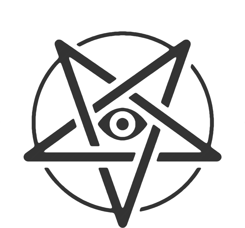 Pentagram Red (799x799), Png Download