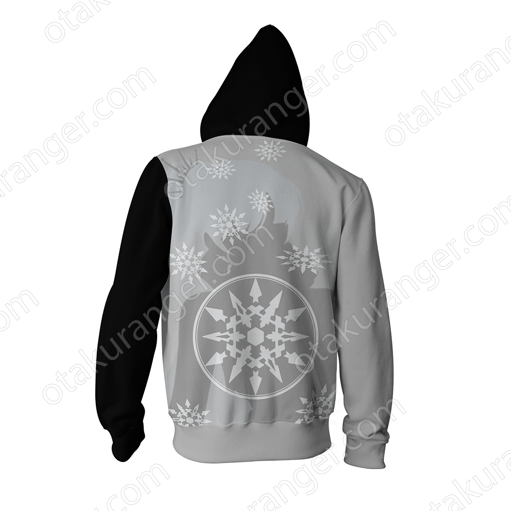 Rwby Weiss Schnee Zip Up Hoodie Fullprinted Zip Up - Hoodie (1024x1024), Png Download