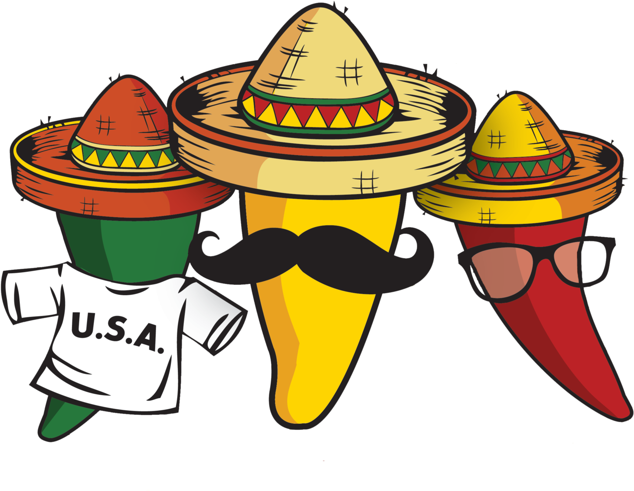Three Amigos Cliparts - 3 Amigos (1500x1219), Png Download