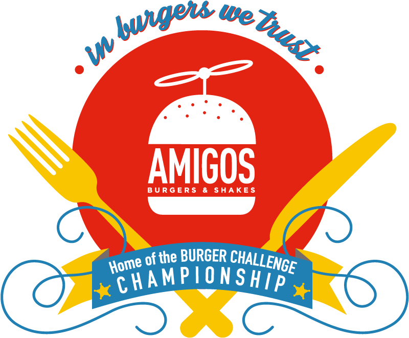 Do You Dare - Amigos Burger Logo (800x661), Png Download