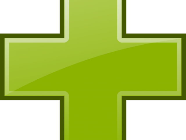 Battery Clipart Plus Minus - Cross (640x480), Png Download