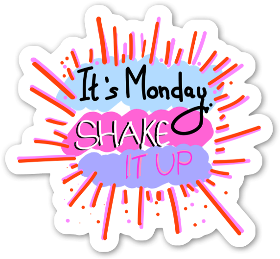 Monday Sticker - Motivation (600x561), Png Download