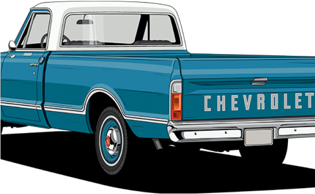 Drawn Truck Chevy Truck - Chevrolet C/k (640x480), Png Download