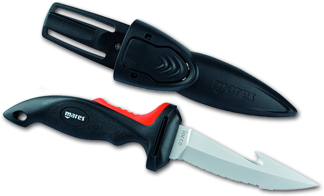 Cuchillo De Buceo Force Plus Mares - Utility Knife (700x500), Png Download