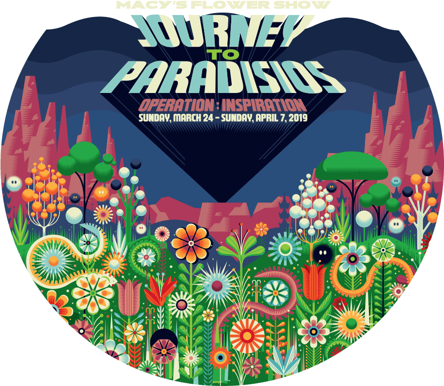 Macy's Flower Show - Label (922x796), Png Download