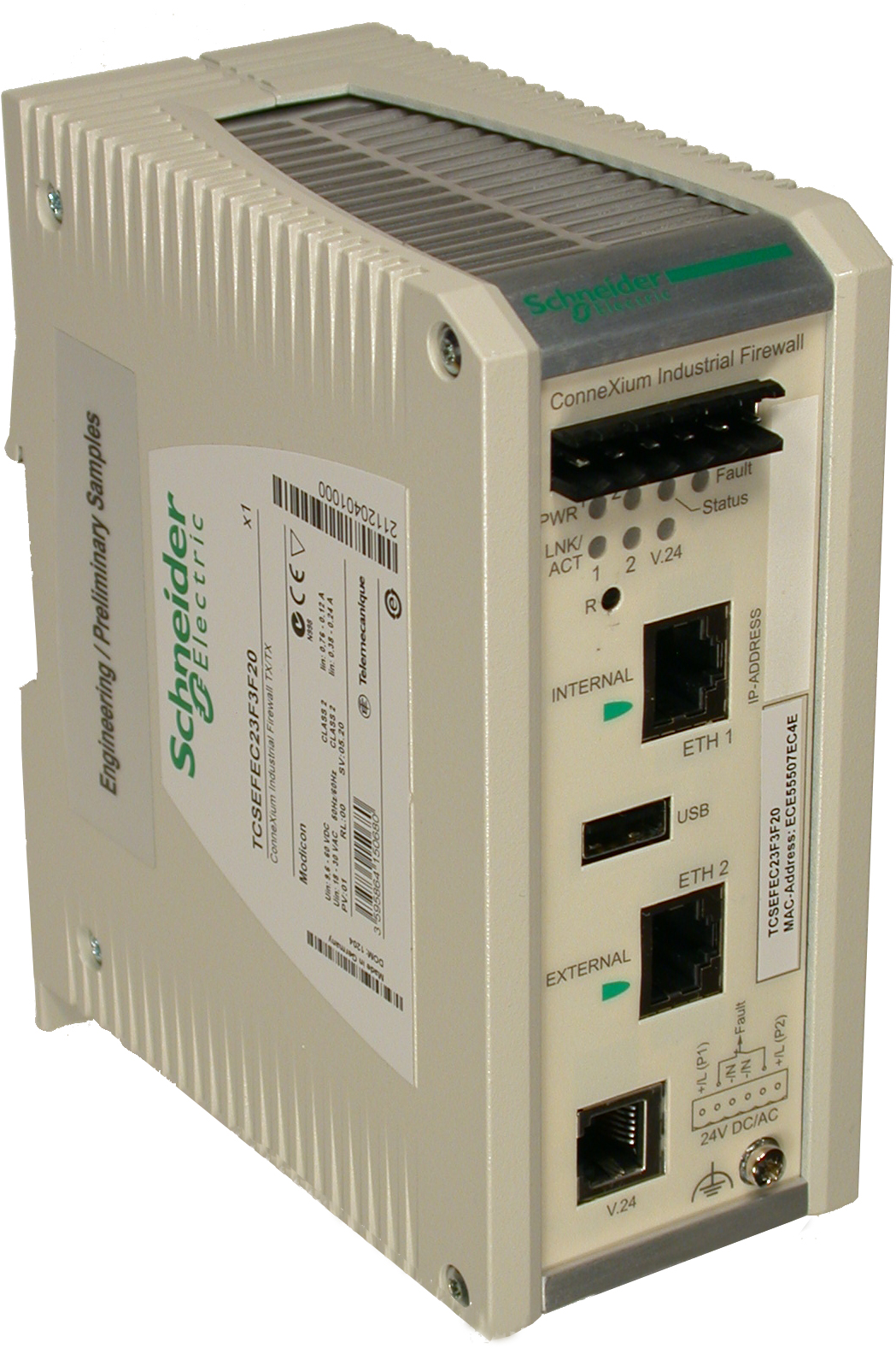Connexium Tofino Firewall - Firewall Schneider (1111x1637), Png Download