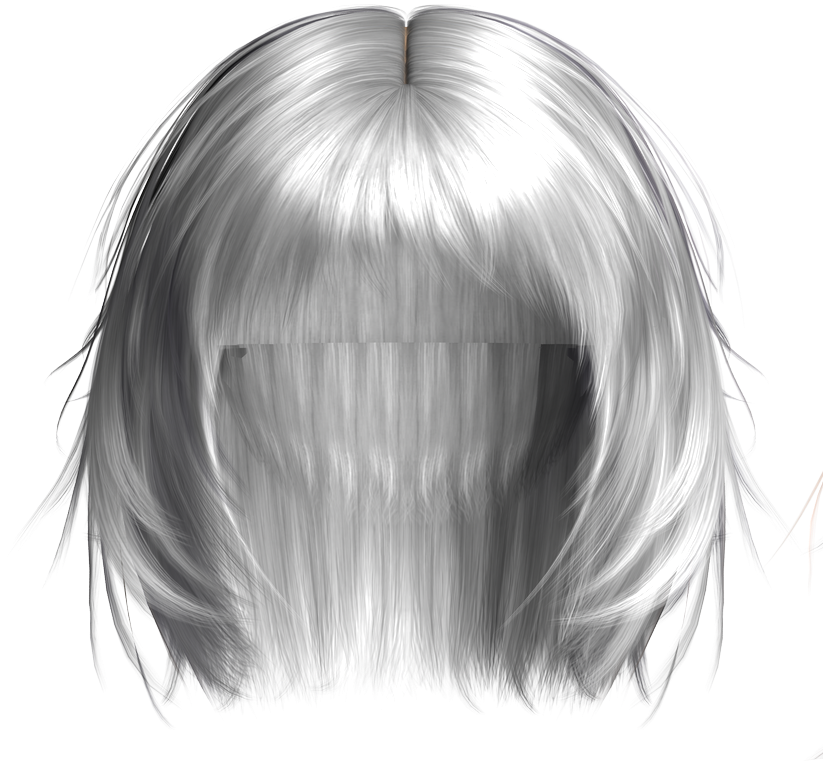 Tubes De Pelucas Png - Peluca De Anime Png (888x930), Png Download