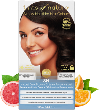 3n Natural Dark Brown Permanent Hair Dye - Tints Of Nature Dark Toffee Blonde 6tf (594x700), Png Download