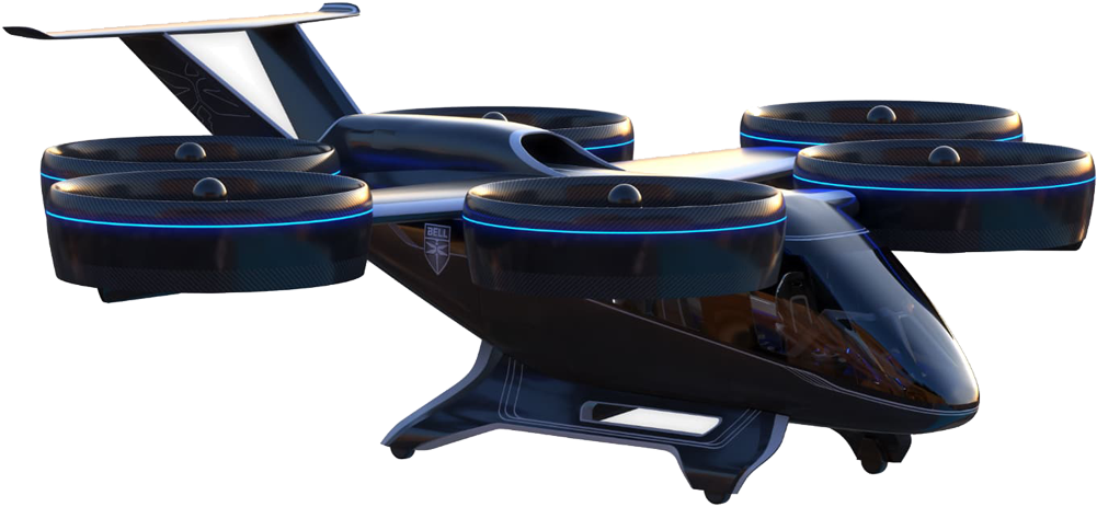 Spectacular Flying Car We Can See In The Air In - Bell Nexus Air Taxi (1000x720), Png Download