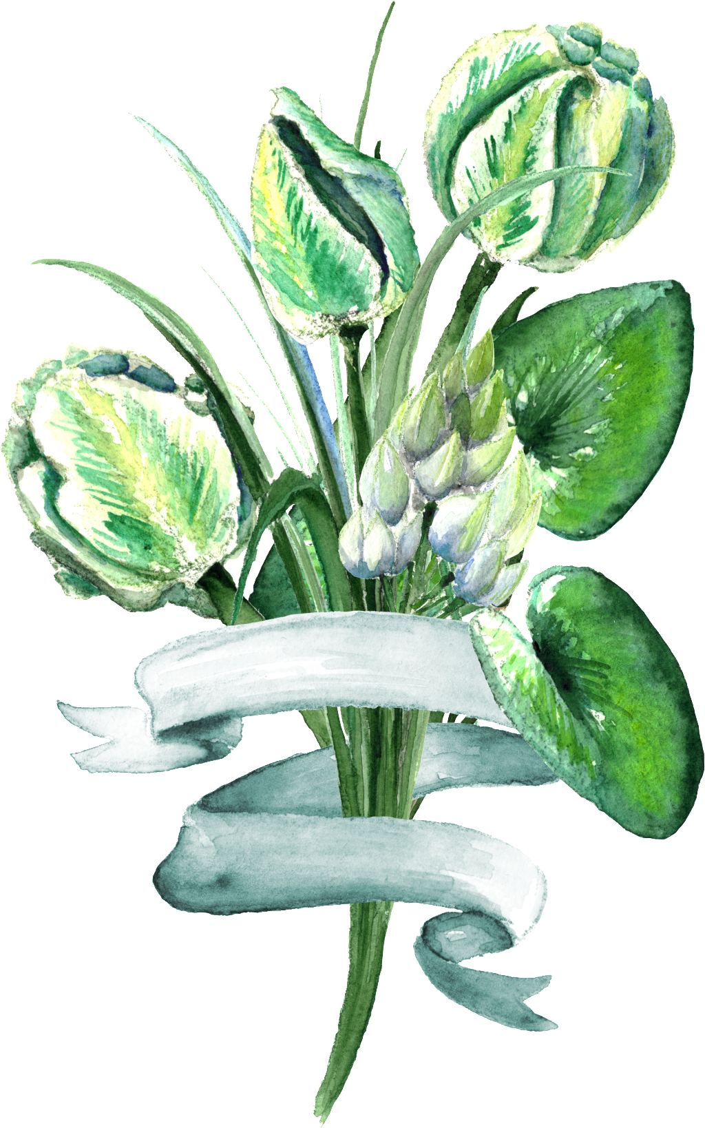 Estilo Elegante Planta Verde Png Transparente - Bouquet (1024x1638), Png Download
