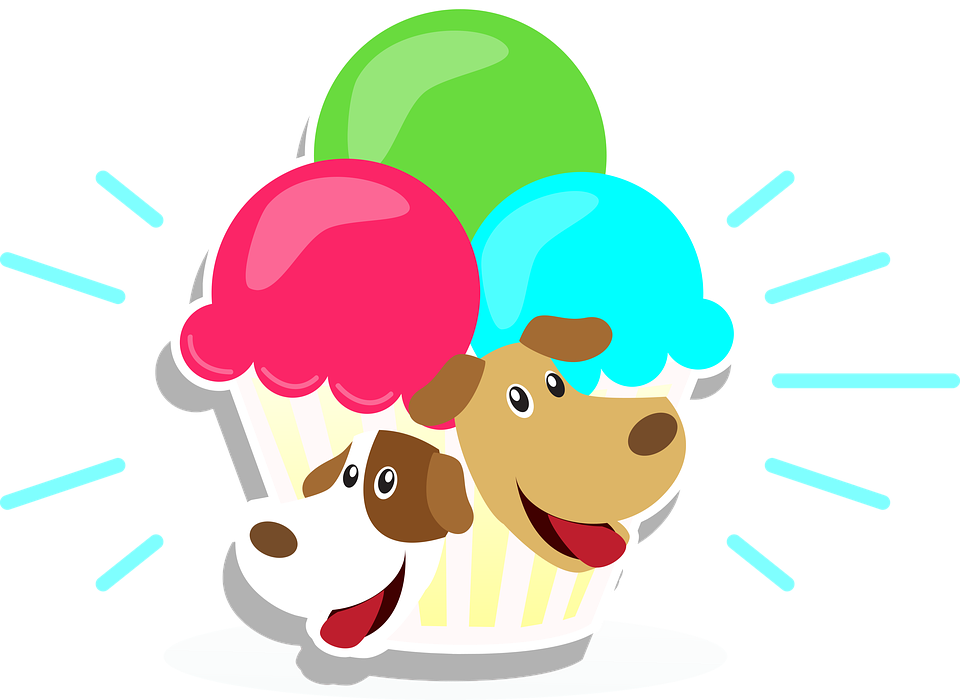 Logo, Ice Cream, Dogs, Art, Freshness - Dog Ice Cream Clipart (960x700), Png Download