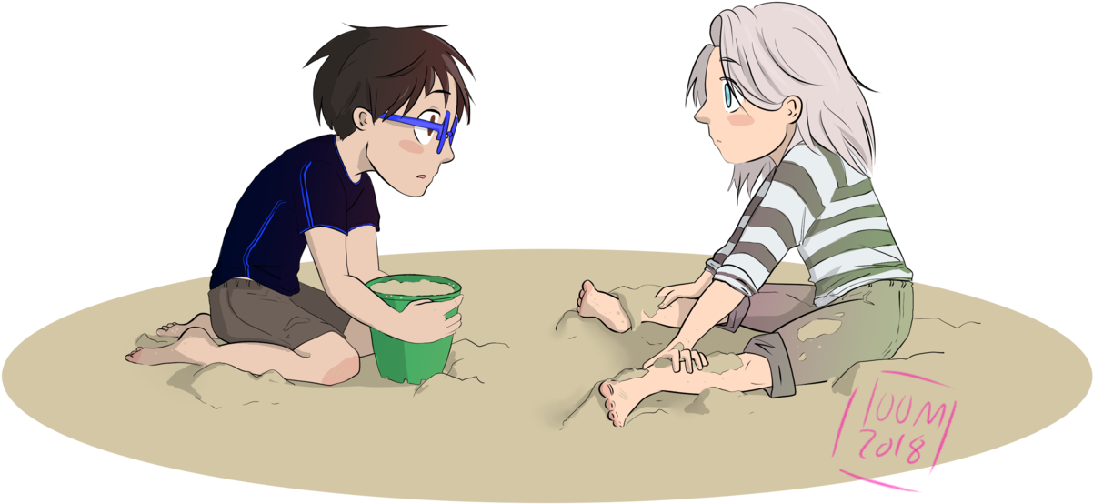 The Boy Glances Up, Big Blue Eyes Surprised - Cartoon (1280x746), Png Download