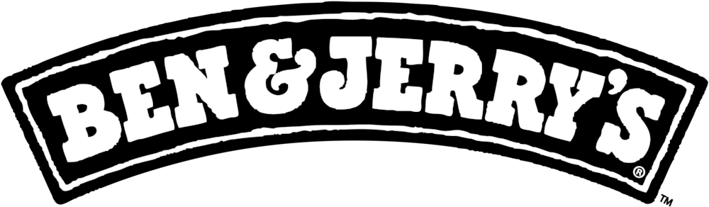 Benandjerrys - Ben And Jerrys Logo Black (1000x328), Png Download