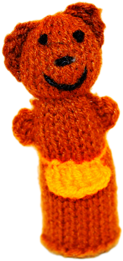 Three Bears Finger Puppets - Teddy Bear (1024x1024), Png Download