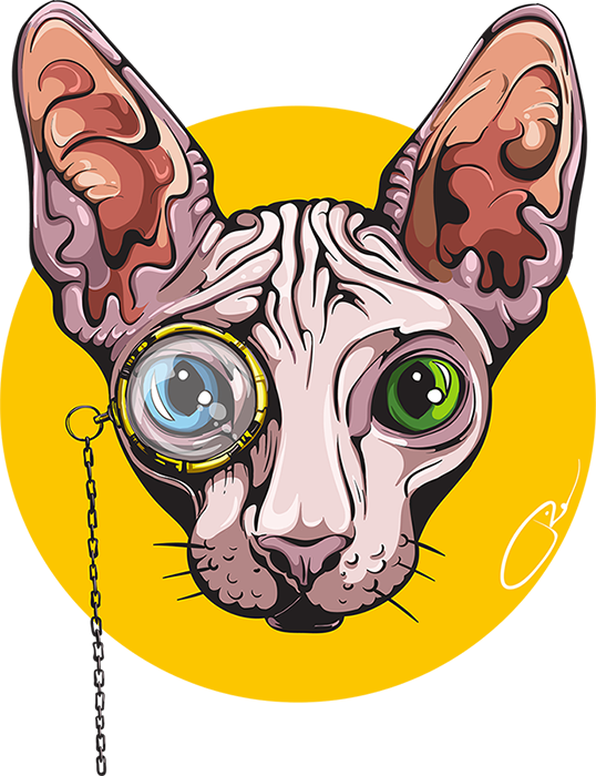 Sphynx Cat Clipart Secret Life Pets - Sphynx Cat (538x700), Png Download