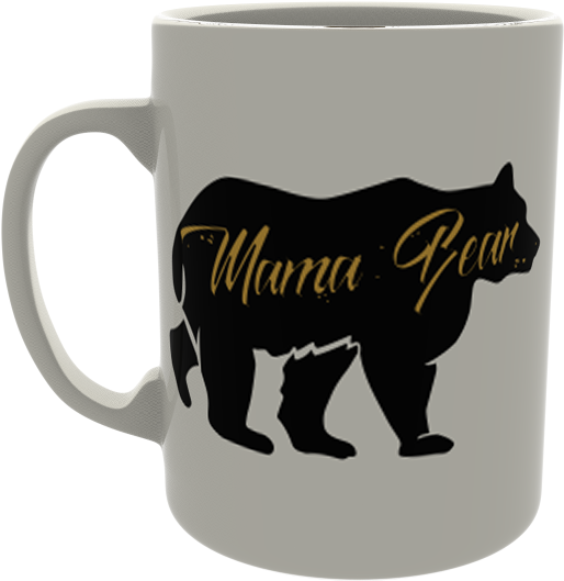 Mama Bear - Mug (600x760), Png Download