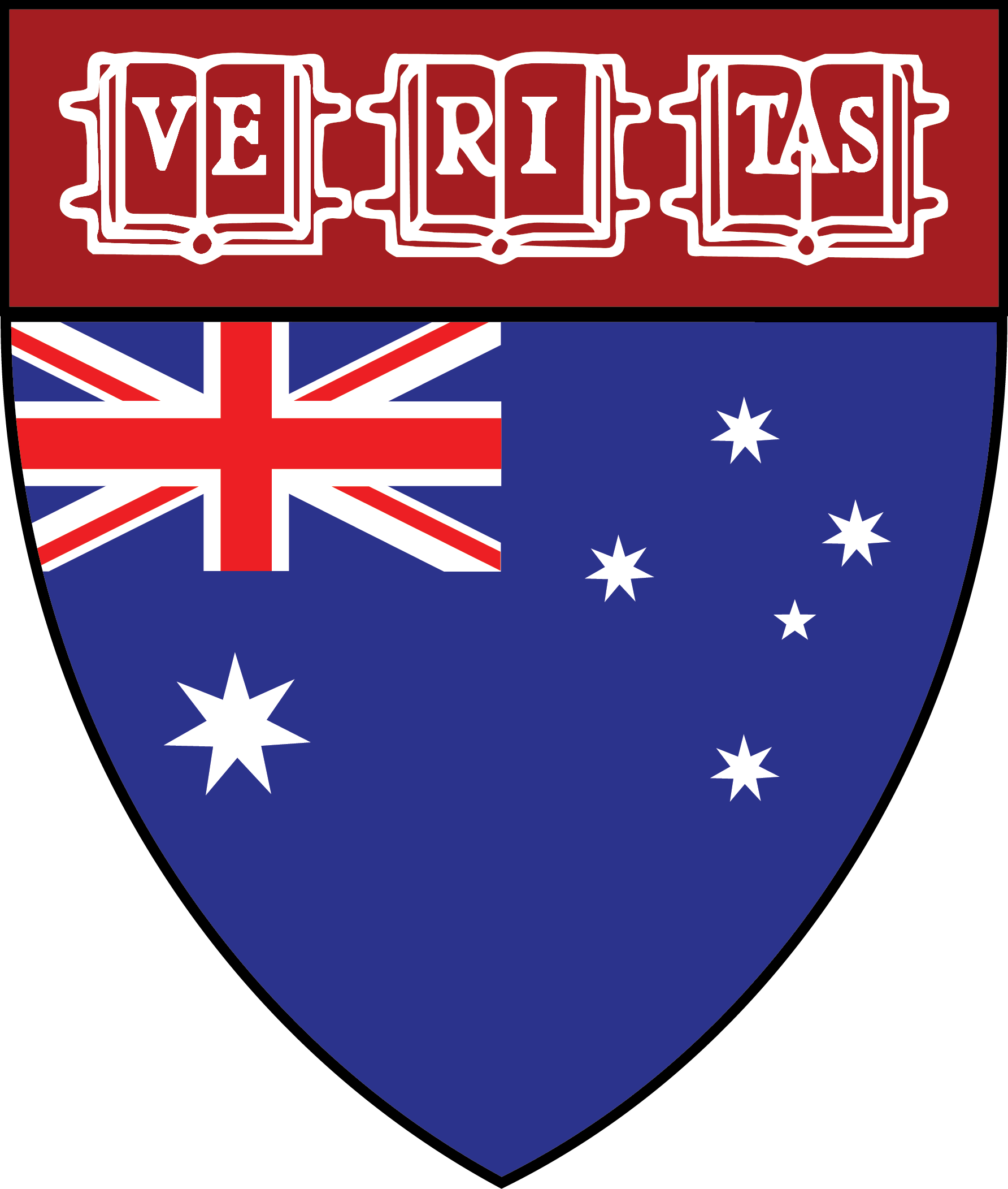 Mike Young Spent The 2013/14 Academic Year In The Australian - Flag (1784x2103), Png Download