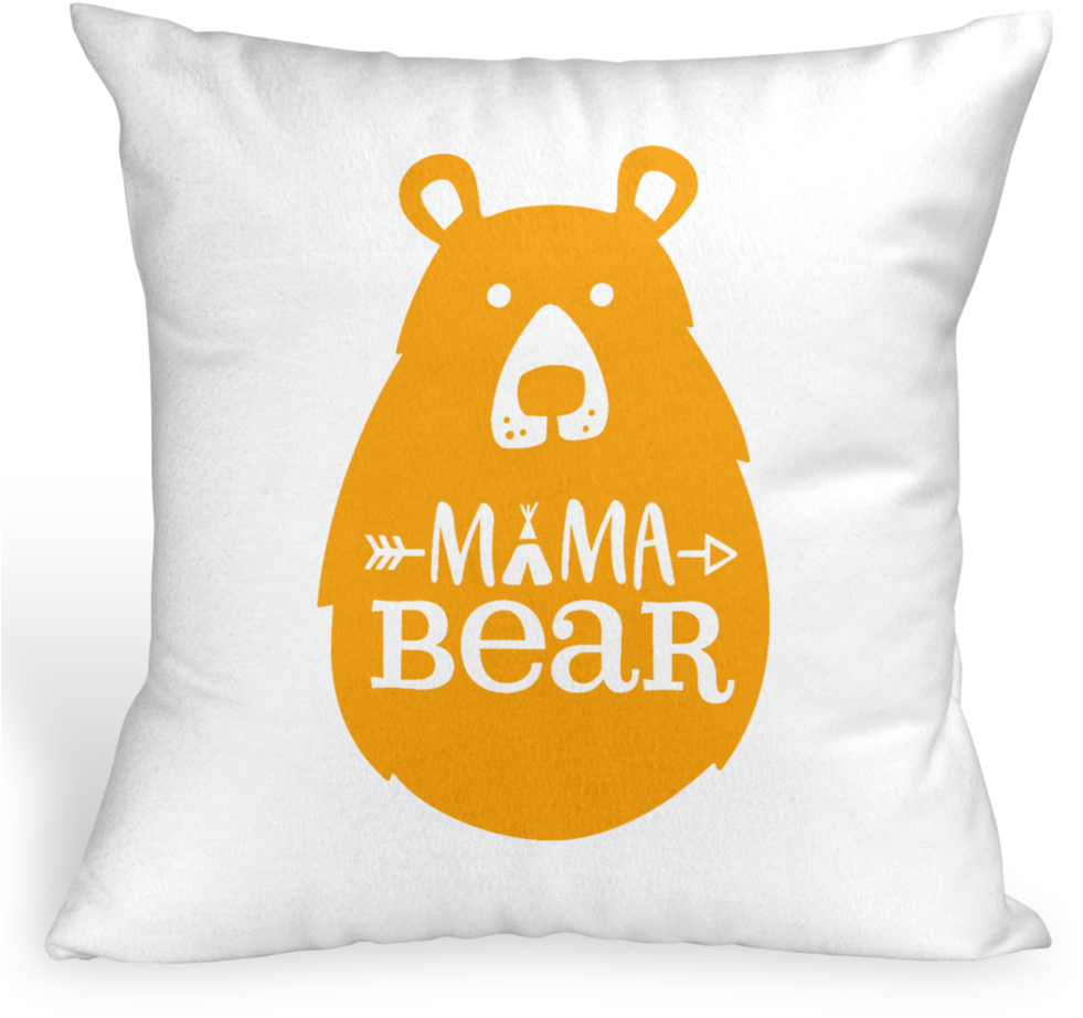 Mama Bear Cushion Cover - T-shirt (1024x1005), Png Download