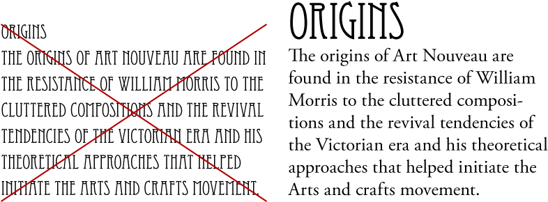 Use Generic, Neutral Typefaces For Continuous Text - Origins Boutique (800x425), Png Download