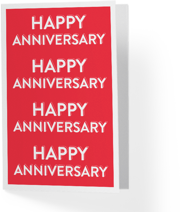 Happy Anniversary Greeting Card - Poster (728x728), Png Download