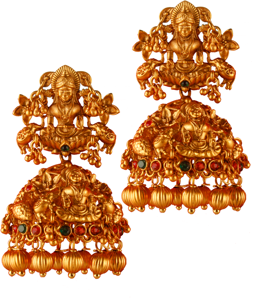 download goddess of mahalakshmi matte finish jhumka earrings full size png image pngkit download goddess of mahalakshmi matte