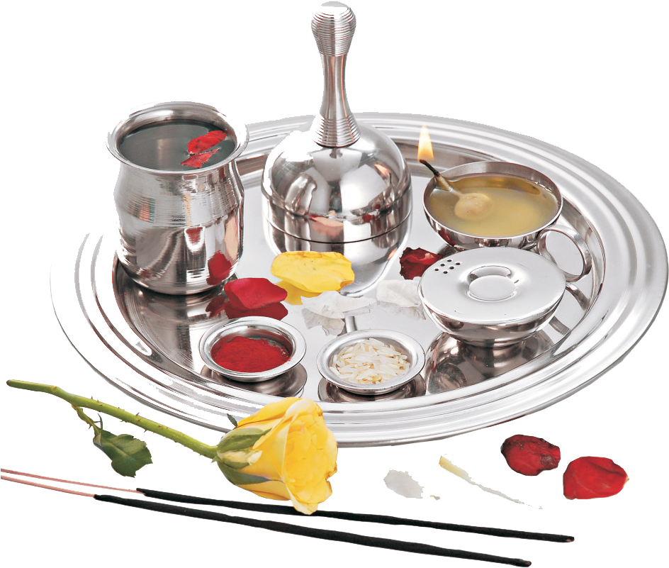 The Prayer “shri Ashta Lakshmi Stotram” Lists All Of - Pooja Plate Png (1050x850), Png Download