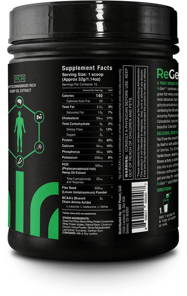 Regen[pcr] Cinnamon Cocoa Label Side C - Lauton Nutrition Pre Treino (1024x1024), Png Download
