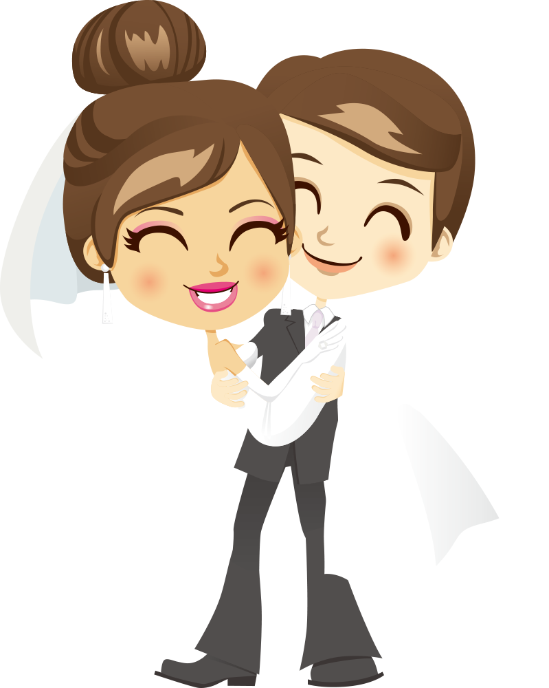 Bridegroom Wedding Clip Art - Wedding Couple Clipart (799x1000), Png Download