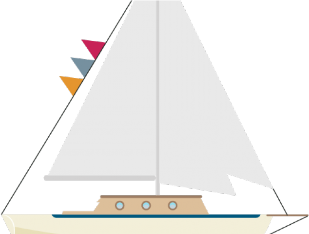 Yacht Clipart - Triangle (640x480), Png Download