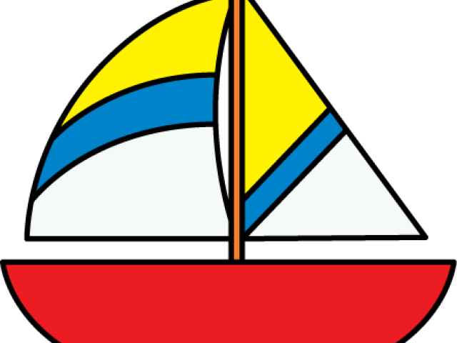 Yacht Clipart Colorful Boat - Small Boat Cartoon (640x480), Png Download