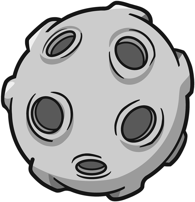 Moon Satellite The Sky (1280x1280), Png Download