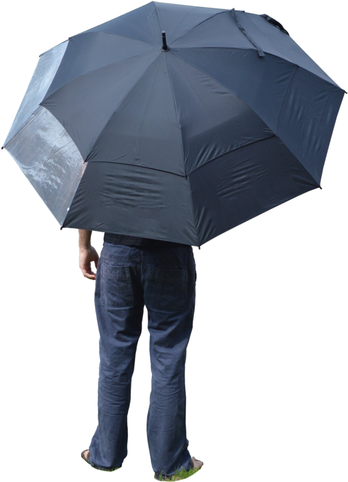 758 X 1054 8 - Person With Umbrella Png (758x1054), Png Download
