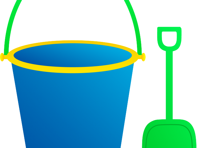 Stone Clipart Gress - Blue Bucket Clipart (640x480), Png Download