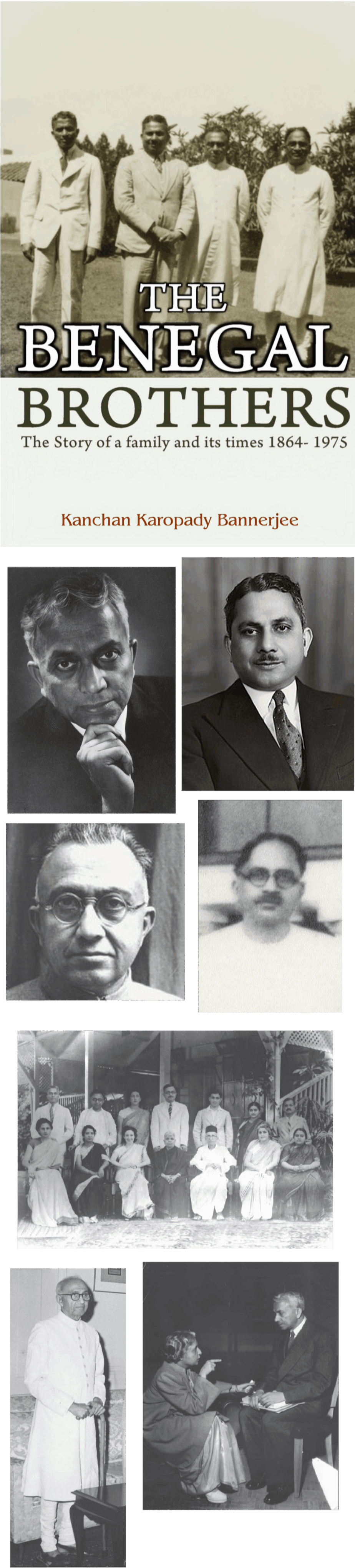 Collage Of Photographs Of The Benegal Brothers - Gentleman (923x4101), Png Download