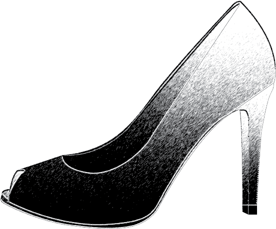 Peeptoe - Basic Pump (788x531), Png Download