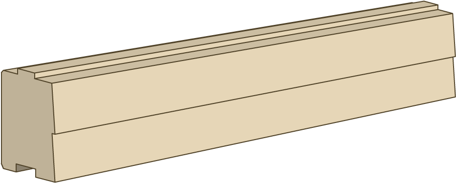 This Is Our Clapboard Log With A Clapboard Like Exterior - Wood (1000x400), Png Download