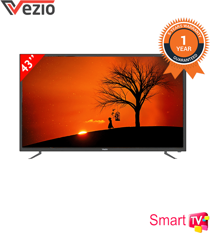 Vezio 43 Inch Android Smart Full Hd Led Tv - Led-backlit Lcd (806x960), Png Download