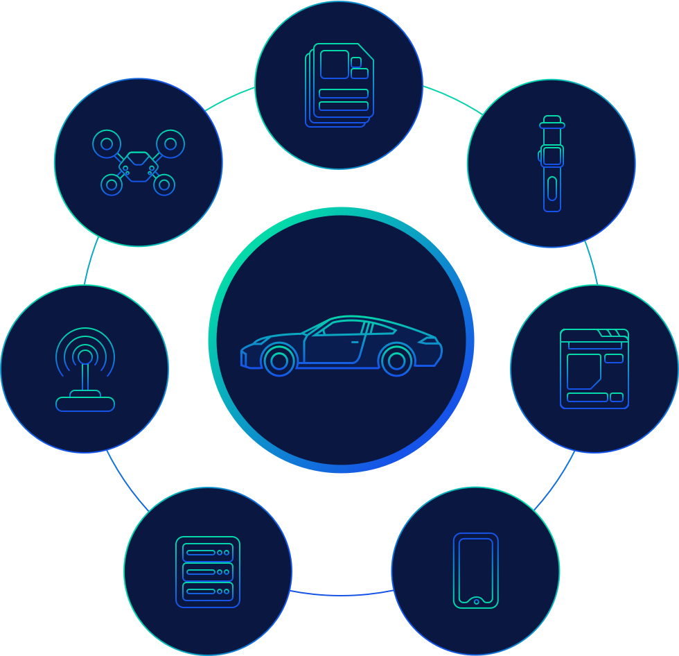 Contact Us - Circle (980x946), Png Download