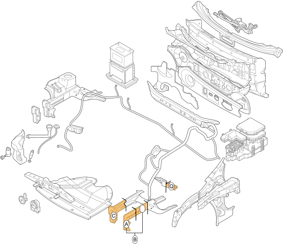 Genuine Renault Flitch Support - Drawing (900x900), Png Download