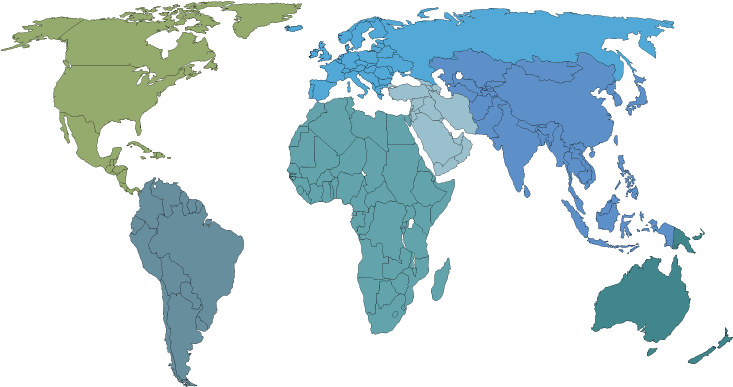 African Wild Dog Population Map (751x556), Png Download
