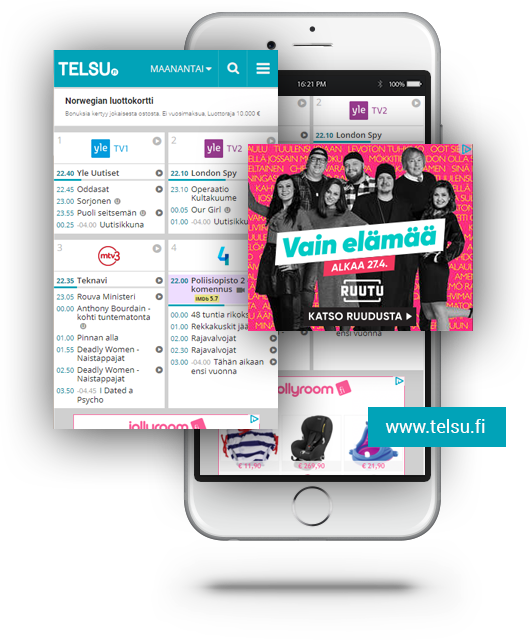 Mindmax-mediapaletti Tarjoaa Mainostajalle Yli 15 Miljoonaa - Iphone (530x640), Png Download